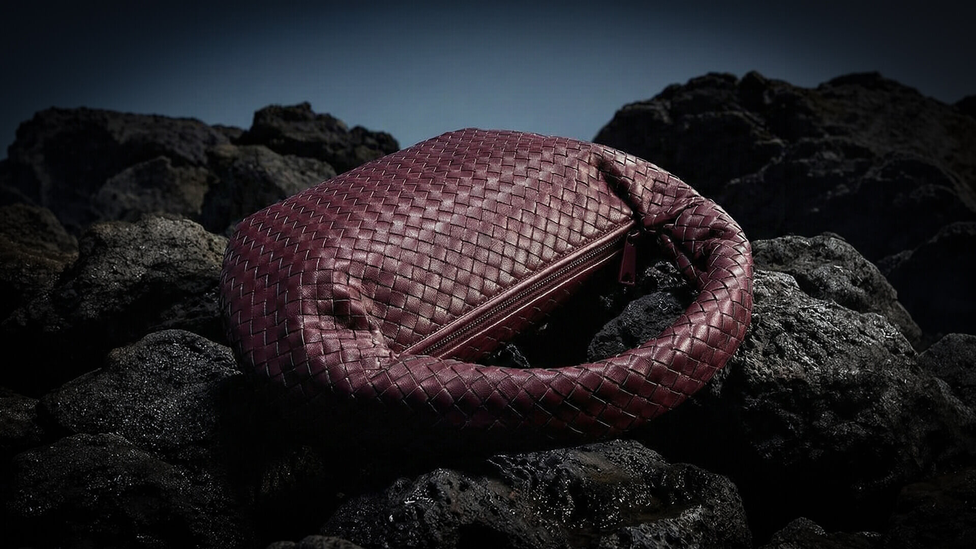 Midnight Stone Bag Editorial